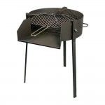 Churrasqueira redonda com suporte para frigideira paella 60cm imex ref 73044 EL ZORRO