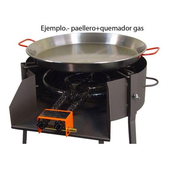 Churrasqueira redonda com suporte para frigideira paella 60cm imex ref 73044 EL ZORRO