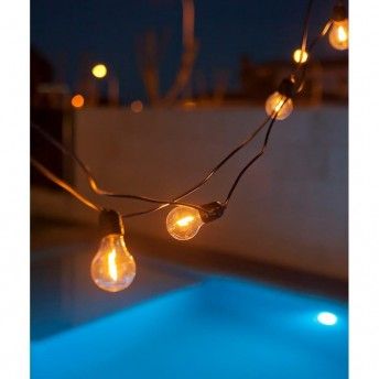 Guirlanda allegra com fio preto 8m 10 lmpadas (24v) ref 71436 NEW GARDEN