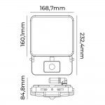 Projetor led frameles 50w 4100lm 6000k com sensor refª 70422 EDM Projetor led frameles 50w 4100lm 6000k com sensor refª 70422 EDM