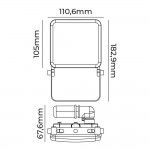 Projetor led frameless 20w 1560lm 6000k refª 70418 EDM Projetor led frameless 20w 1560lm 6000k refª 70418 EDM