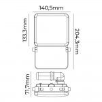 Projetor led frameless 30w 2360lm 6000k refª 70419 EDM Projetor led frameless 30w 2360lm 6000k refª 70419 EDM