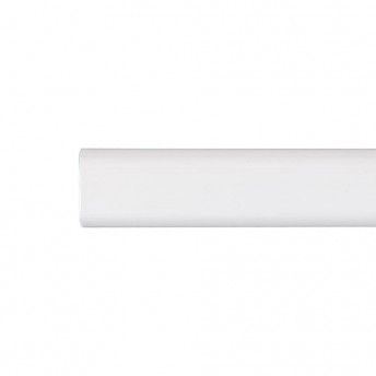 Varão armário ovalado metal branco 100cm - storplanet refª 68367 CINTACOR Varão armário ovalado metal branco 100cm - storplanet refª 68367 CINTACOR