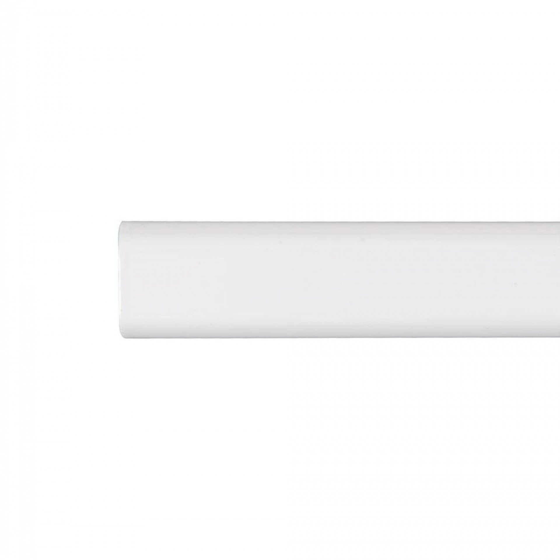 Varão armário ovalado metal branco 200cm - storplanet refª 68369 CINTACOR