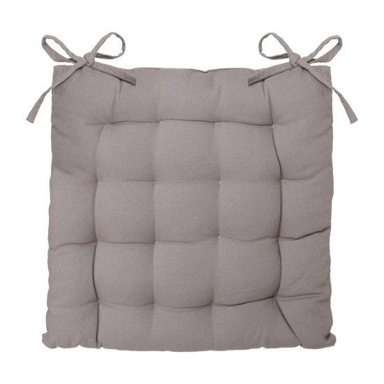 Almofada para cadeira estilo bolacha cor castanho claro 38x38cm ref 68034 ATMOSPHERA