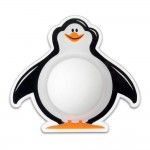 Batente de parede adesivo modelo pinguin branco ref� 66772 INOFIX