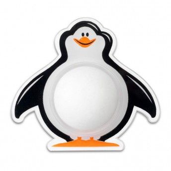 Batente de parede adesivo modelo pinguin branco ref� 66772 INOFIX