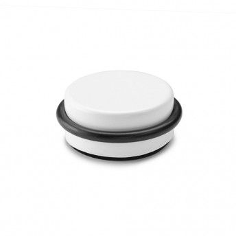 Batente adesivo para porta plstico-metal decorado branco 4,6x1,8cm ref 66788 INOFIX