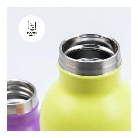 Garrafa isot�rmica de inox 304 354ml turquesa, edi��o sunset milan ref� 64225 MIL�N