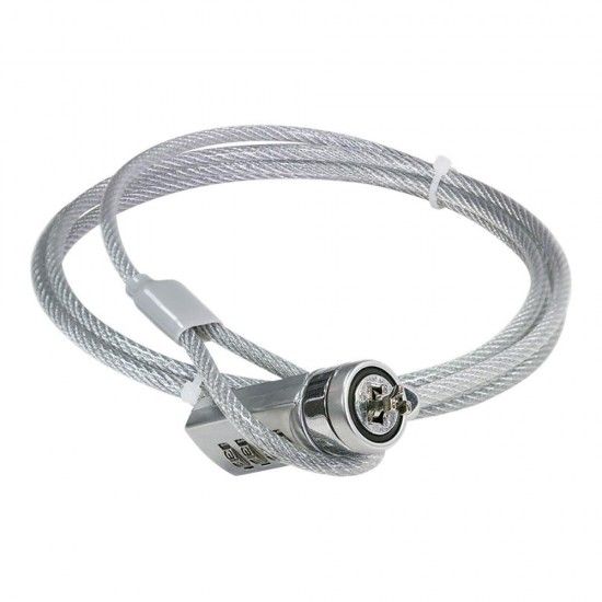 Cabo antirroubo para portátil com combinação 4 dígitos refª 51339 LOGILINK Cabo antirroubo para portátil com combinação 4 dígitos refª 51339 LOGILINK