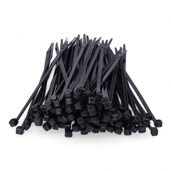 Abraadeiras preta 150x3,5mm (saco 100 unid.) nylon de alta qualidade ref 48402 EDM