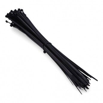 Abraadeiras preta 380x4,8mm (saco 100 unid.) nylon de alta qualidade ref 48400 EDM