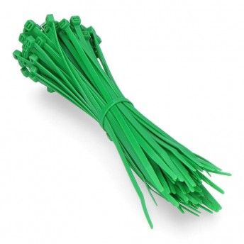 Abraadeiras verdes 200x4,8mm (saco 100 unid.) nylon de alta qualidade ref 48321 EDM
