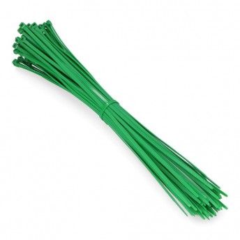 Abraadeiras verdes 380x4,8mm (saco 100 unid.) nylon de alta qualidade ref 48322 EDM