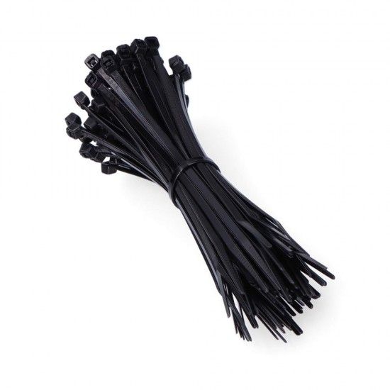 Abraadeiras preta 100x2,5mm (saco 100 unid.) nylon de alta qualidade ref 48401 EDM