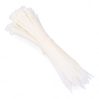 Abraadeiras natural 200x4,8mm (saco 100 unid.) nylon de alta qualidade ref 48304 EDM