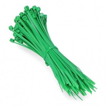 Abraadeiras verdes 150x3,5mm (saco 100 unid.) nylon de alta qualidade ref 48320 EDM