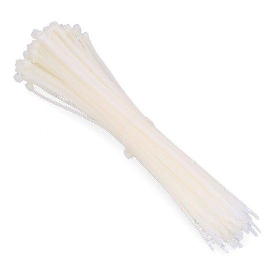 Abraadeiras natural 300x4,8mm (saco 100 unid.) nylon de alta qualidade ref 48303 EDM