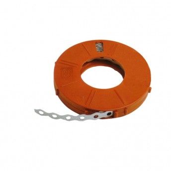 Fita perfurada em ao galvanizado bobine de 10m ref 48150 LAPAFIL