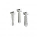 Pack 100 unid. bucha para abraadeira branca n8 ref 48183 EDM