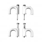 Abraçadeira redonda branca com prego 2x1mm n°06 (caixa 100 unid.) refª 48006 EDM Abraçadeira redonda branca com prego 2x1mm n°06 (caixa 100 unid.) refª 48006 EDM