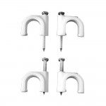 Abraçadeira redonda branca com prego 2x2,5mm n°8 (caixa 100 unid.) refª 48008 EDM Abraçadeira redonda branca com prego 2x2,5mm n°8 (caixa 100 unid.) refª 48008 EDM