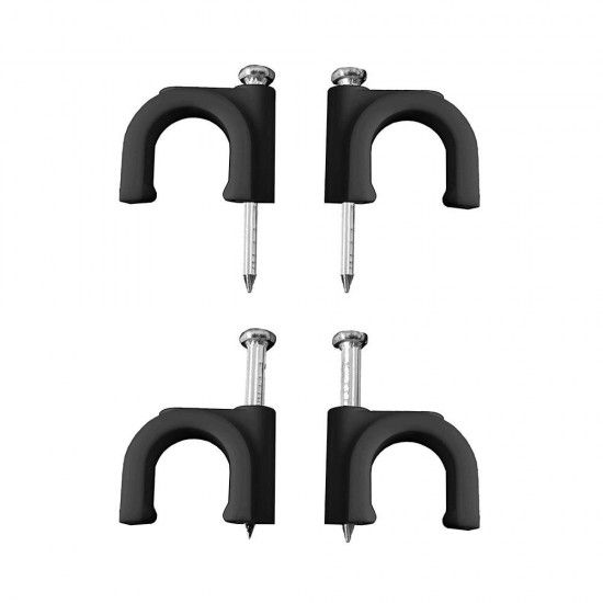 Abraçadeira redonda preta com prego 2x4mm n°9 (caixa 100 unid.) refª 48029 LAPAFIL Abraçadeira redonda preta com prego 2x4mm n°9 (caixa 100 unid.) refª 48029 LAPAFIL