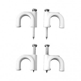 Abra�adeira redonda branca com prego 2x4mm n�9 (caixa 100 unid.) ref� 48009 EDM