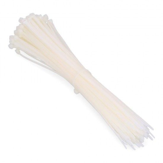 Abraadeira nylon bn 3.6x200mm branca 100un. ref 48036 FISCHER