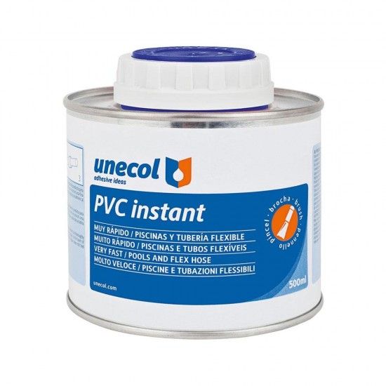 Pvc instant, embalagem metlica 500ml com pincel a2053 ref 47688 UNECOL