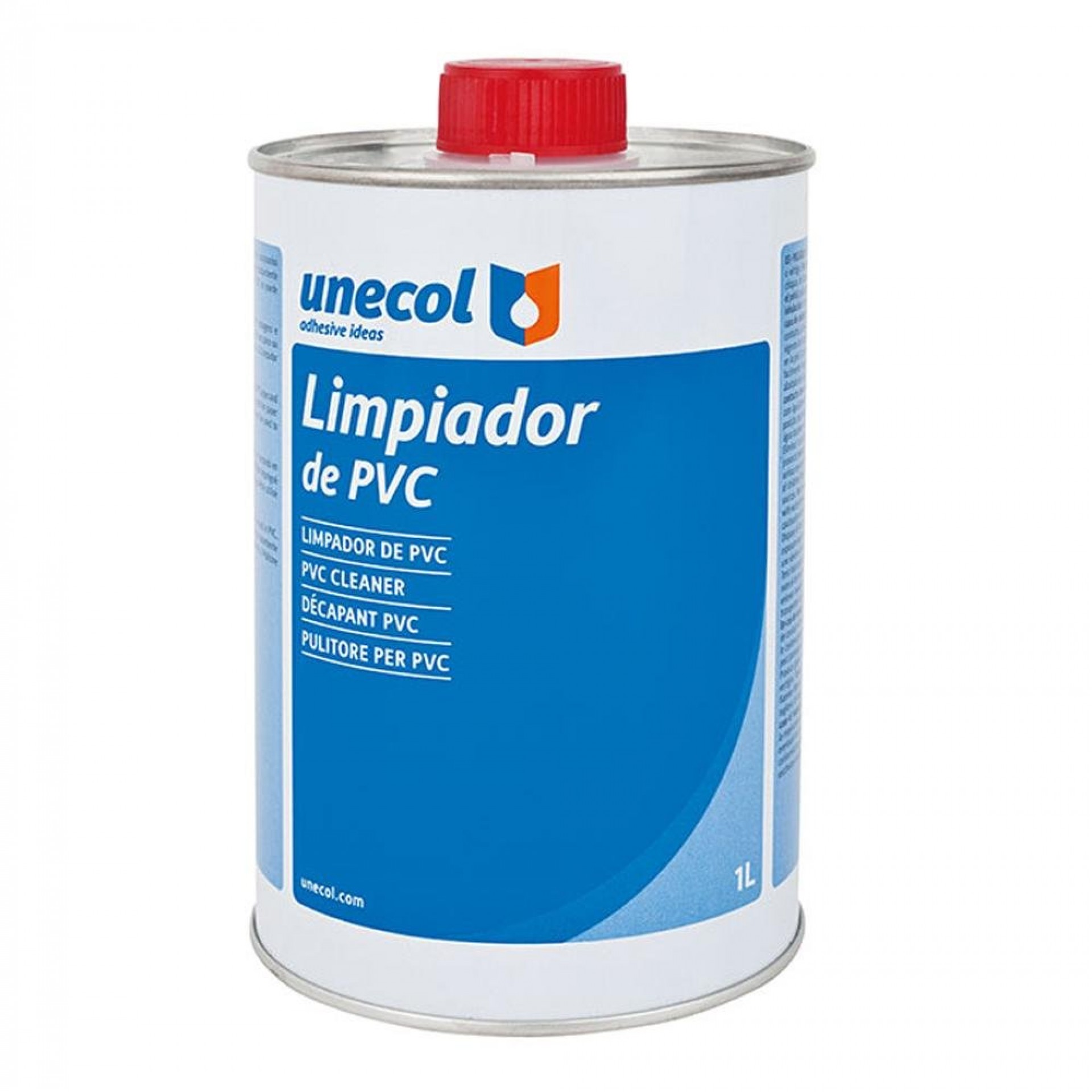 Produto de limpeza para pvc, embalagem metálica 1l a205 refª 47692 UNECOL