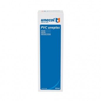 Pvc uneplas, tubo alumnio 125ml estojo + dispensador a2026 ref 47689 UNECOL
