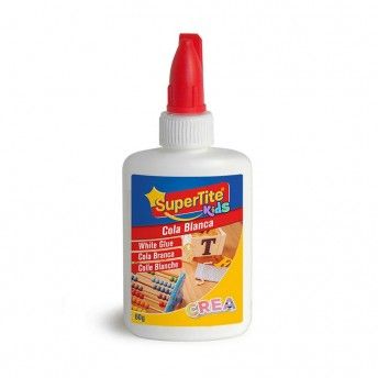 Cola branca escolar, embalagem 60g a2423 ref 47665 SUPERTITE