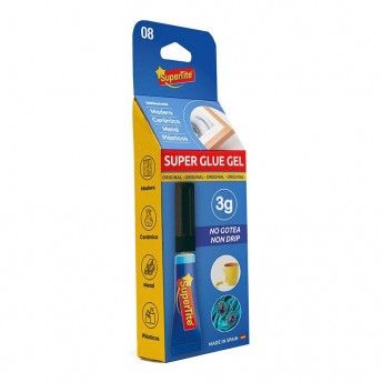 Adesivo instantneo gel, blster 3g 2408 ref 47653 SUPERTITE