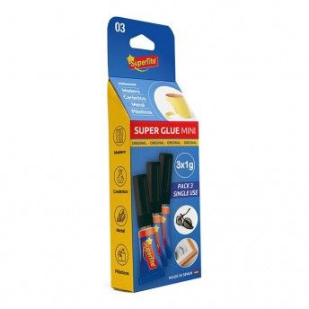Adesivo instantneo, blster 3x1g 2403 ref 47651 SUPERTITE