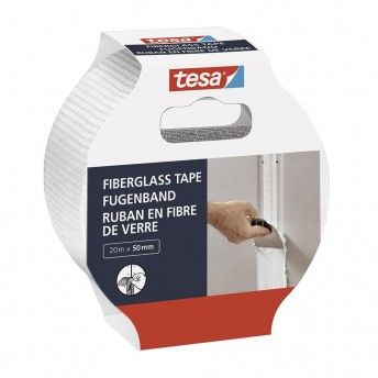 Fitas de fibra de vidro . para a reparao e vedao de paredes danificadas. 20m x 50mm ref 47285 T