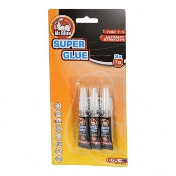 Cola cianocrilato, 3x1g, 113100120, ref 47297 MR.GLUE