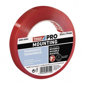 Fita dupla face montagem pro transparente 25m x 19mm ref 47266 TESA