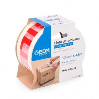 Fita em espanhol "muy fragil" 48 micras 50m x 50mm ref 47157 EDM
