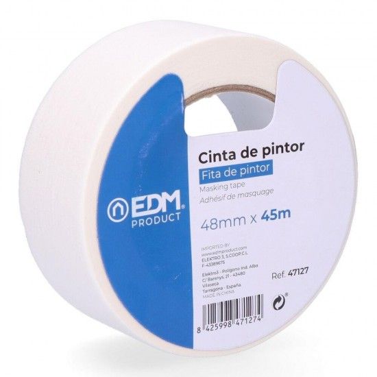 Fita pintor 45m x 48mm "kreep" refª 47127 EDM Fita pintor 45m x 48mm "kreep" refª 47127 EDM