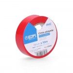 Fita isolante 10m x 19mm vermelha alta qualidade ref� 47006 EDM
