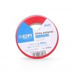 Fita isolante 10m x 19mm vermelha alta qualidade ref� 47006 EDM