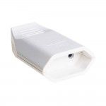 Tomada area com saia 10a 250v branco 7627 ref 42013 SOLERA