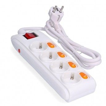 Base m�ltipla 4 tomadas + 4 interruptores + prote��o ref� 41784 EDM