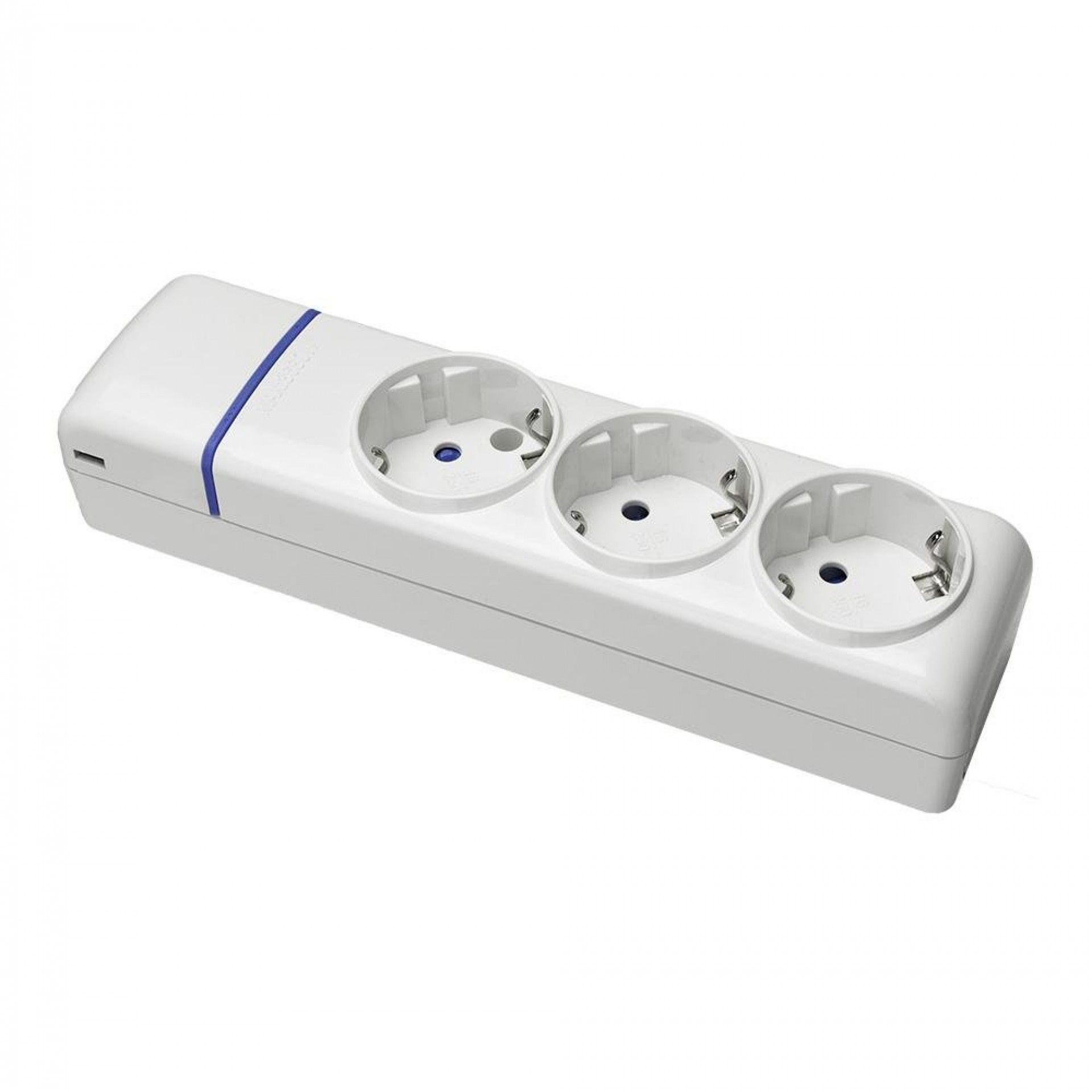 Tomada de superfície com 3 tomadas t/tl 8003p refª 41047 SOLERA