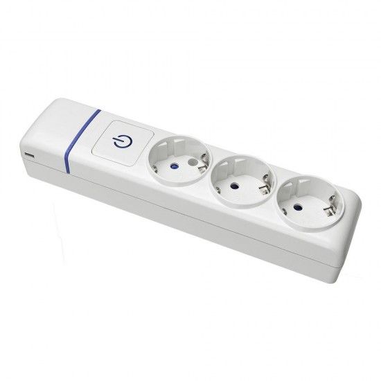 Tomada tripla de superfície t/tl 10/16a com interruptor luminoso 8003pil refª 41048 SOLERA Tomada tripla de superfície t/tl 10/16a com interruptor luminoso 8003pil refª 41048 SOLERA
