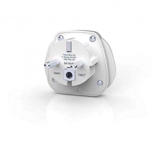 Adaptador múltiplo de entrada mundial para tomada europeia, tb-901, refª 40912 TRAVEL BLUE Adaptador múltiplo de entrada mundial para tomada europeia, tb-901, refª 40912 TRAVEL BLUE
