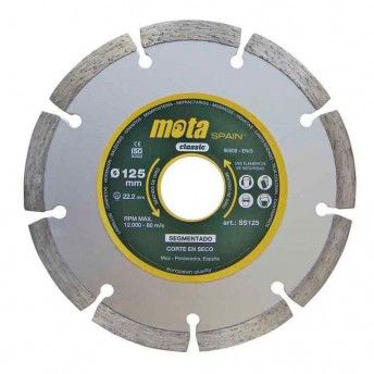 Disco diamante segmento laster 125mm ss125 mota ref 39637 MOTA HERRAMIENTAS