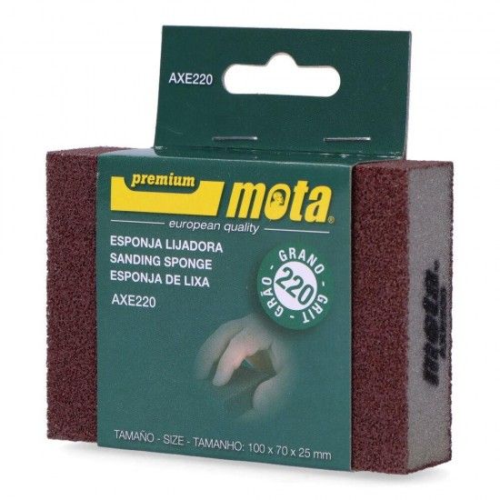 Lixa de esponja oxido de alumínio grão 220 axe220 mota refª 39488 MOTA HERRAMIENTAS Lixa de esponja oxido de alumínio grão 220 axe220 mota refª 39488 MOTA HERRAMIENTAS