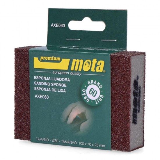 Lixa de esponja oxido de alumínio grão 60 axe060 mota refª 39484 MOTA HERRAMIENTAS Lixa de esponja oxido de alumínio grão 60 axe060 mota refª 39484 MOTA HERRAMIENTAS
